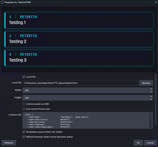 OBS Browser Source