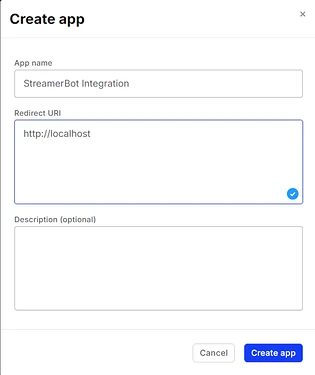 Figure 2: Tiltify Create Application window, located under the Developer hub