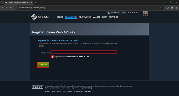 Steam API Key