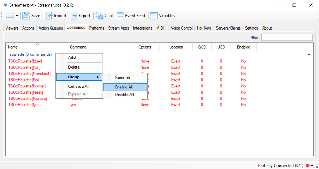 Timeout roulette with multiplayer - Approved - Streamer.bot Extensions